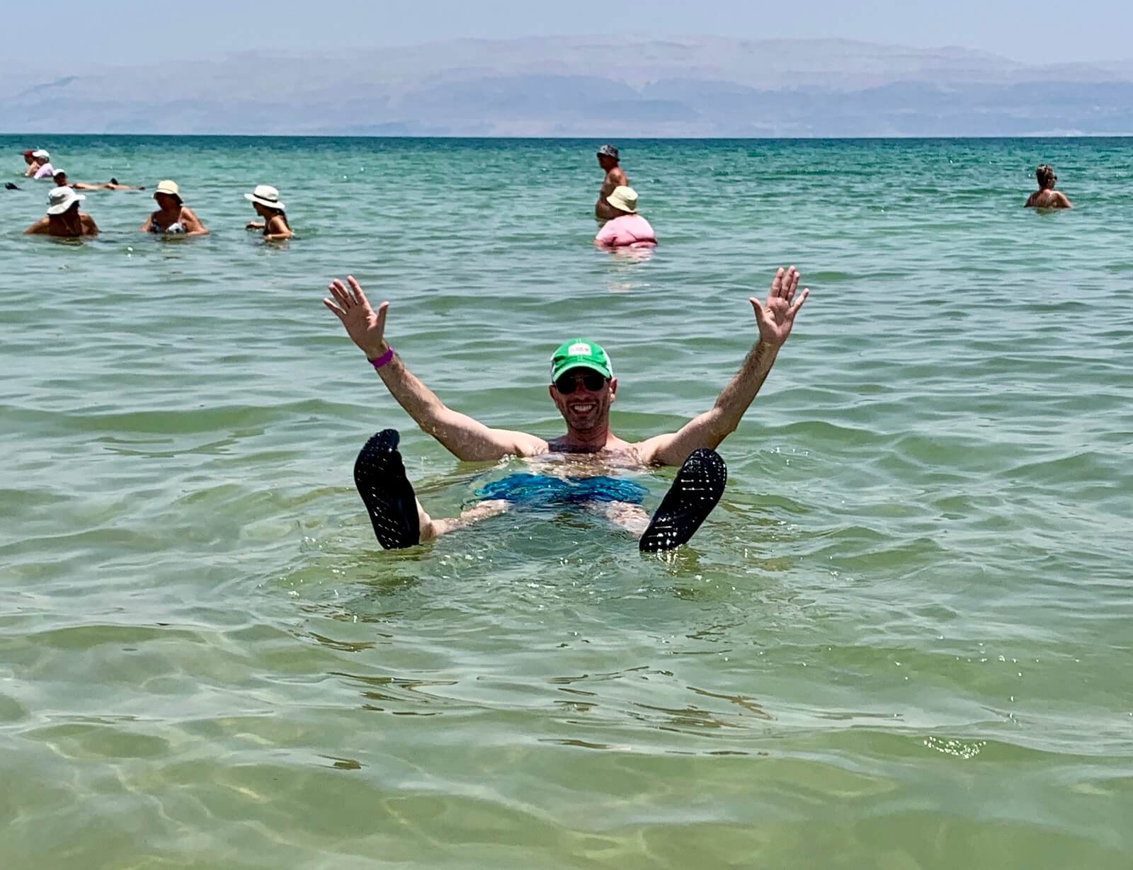 The experience of floating in the Dead Sea